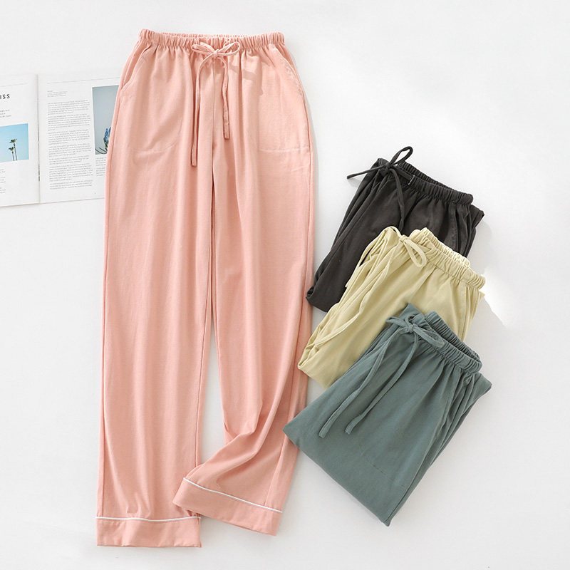 情侣家居长裤纯棉透气可外穿