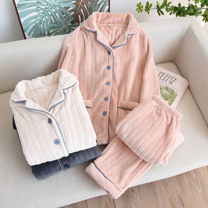 情侣睡衣女男士加厚珊瑚绒家居服套装秋冬季简约纯色加绒法兰绒,女士内衣/男士内衣/家居服,睡衣/家居服套装,淘宝优惠券,粉丝福利购,淘宝优惠卷