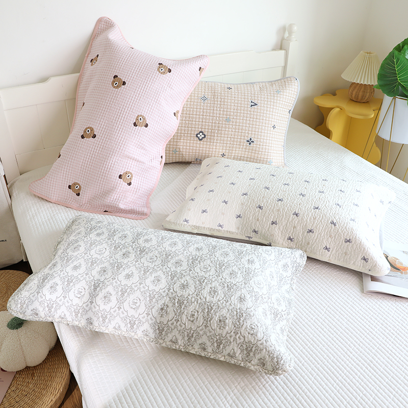 A类全棉成人枕头套夹棉