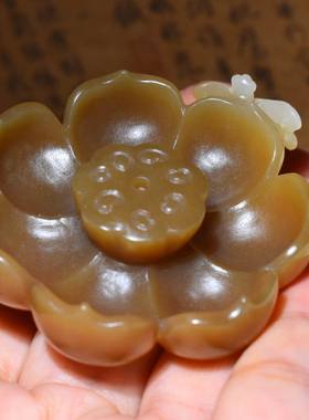 新疆的猫JJ121802  39.4克，特别油润细腻的且末红糖莲花香插