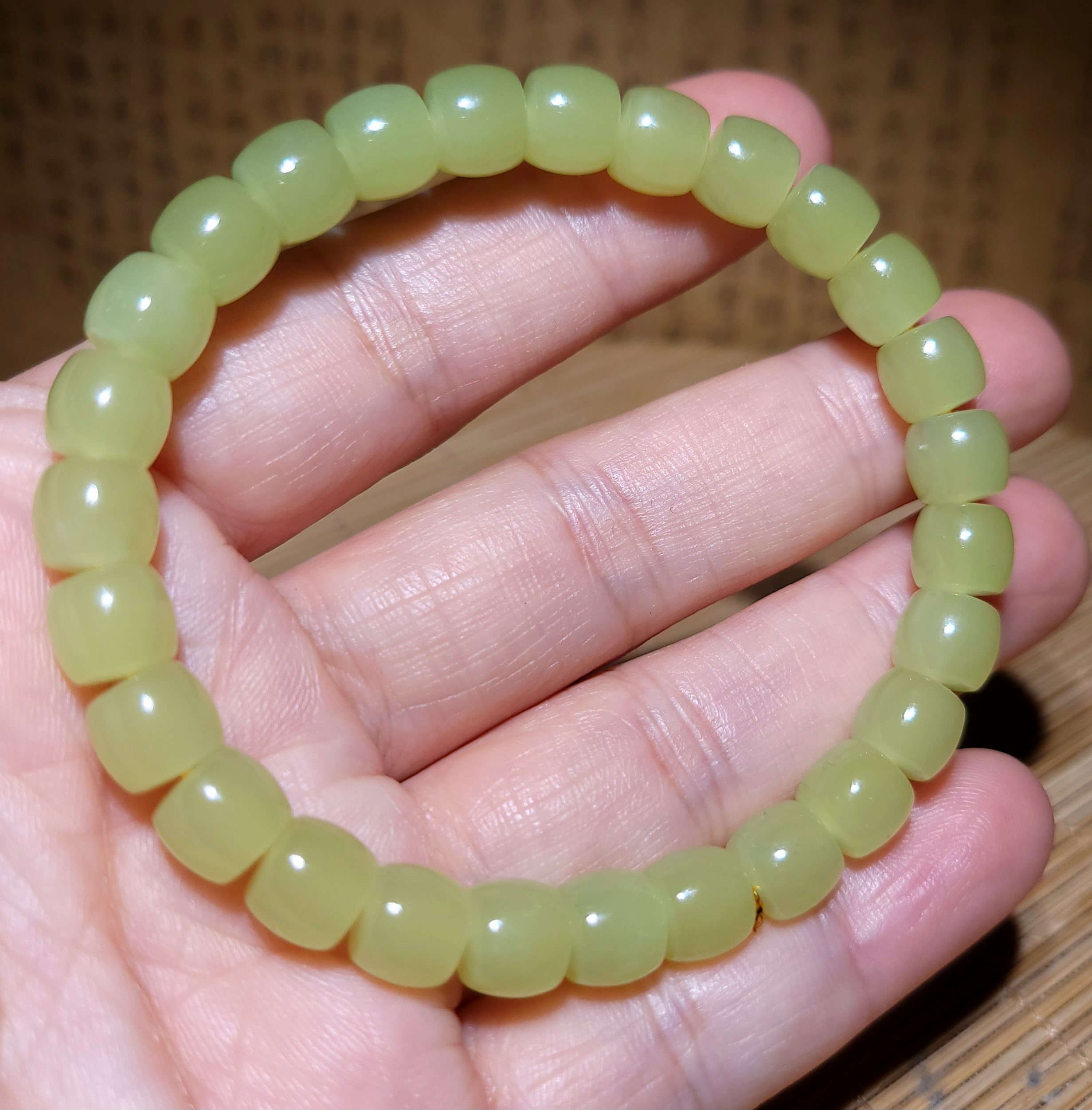 zg011515新疆的猫23.5克色调油亮色纯正且末黄口玉直切手链和田玉,珠宝/钻石/翡翠,手饰,淘宝优惠券,粉丝福利购,淘宝优惠卷