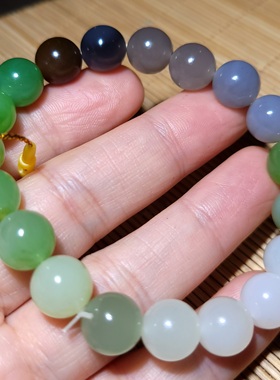 新疆的猫zg121709 29.7克，滋润冒油色彩绚烂惊艳多宝手串