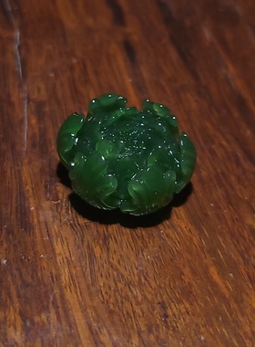 新疆的猫YQ121505 11.0克，肉细特油醇润俄老料碧玉花开富贵挂坠