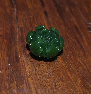 新疆的猫YQ121505 11.0克，肉细特油醇润俄老料碧玉花开富贵挂坠