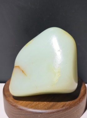 G012003新疆的猫136.0克宝光湛然特细经典黄白玩籽和田玉