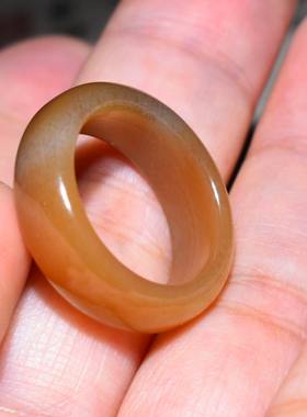 新疆的猫JJ010404 3.3克内径16mm高脂份油脂感高的且末红糖玉指环