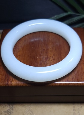 Z121906 84.6克·R59极白糯高油脂感细润洁净俄料羊脂白玉手镯