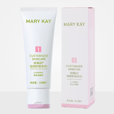 玫琳凯柔性洗面霜100ml新包装2028温和无泡保湿洁面卸妆干性皮肤
