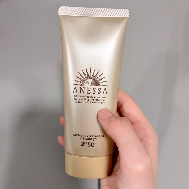 ANESSA安热沙安耐晒金灿倍护啫喱防晒霜保湿干皮挚爱90g