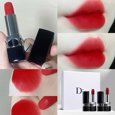 Dior迪奥烈艳蓝金唇膏999#情人节