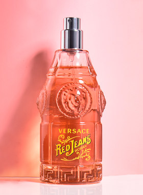 Versace范思哲红色牛仔可乐女士清新蓝色男士EDT淡香水75ml