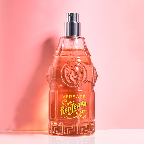 Versace范思哲红色牛仔可乐女士清新蓝色男士EDT淡香水75ml