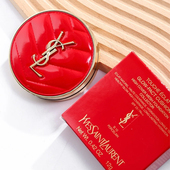 YSL圣罗兰皮革气垫bb霜B10 遮瑕保湿 自然服帖持久不脱妆粉底液12g