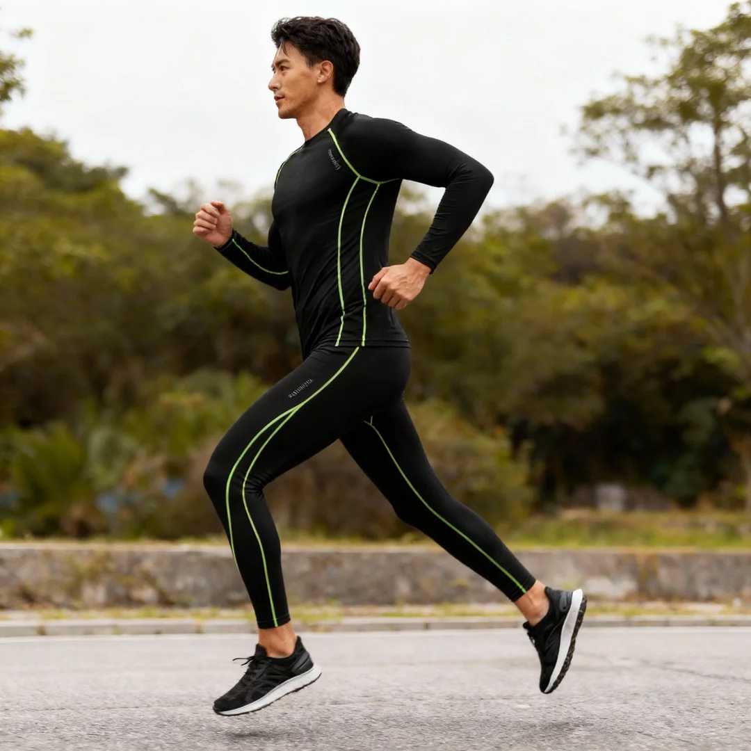 2025冬季加绒紧身衣健身套装