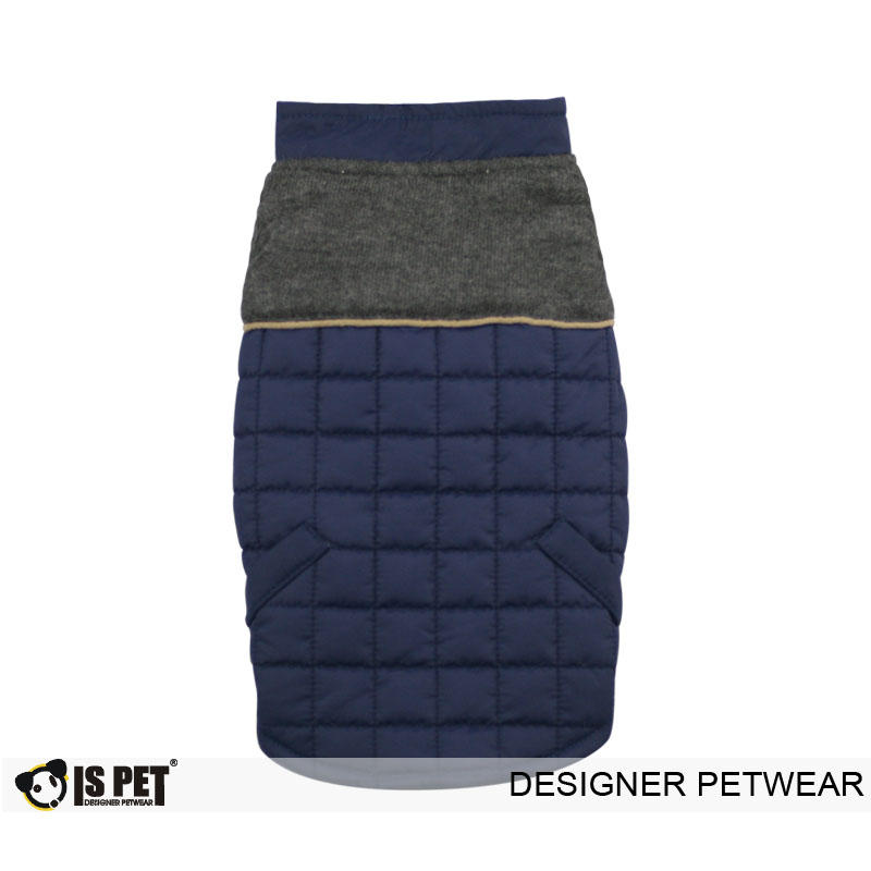 ISPET宠物服装 秋冬款立领马甲加绒加厚狗棉服 狗狗马甲CT0014
