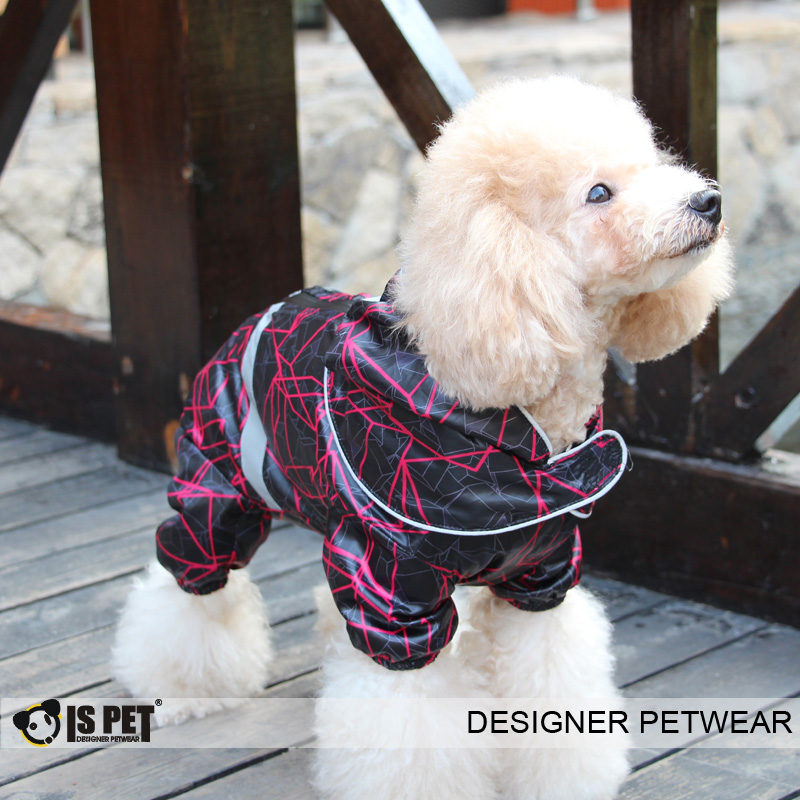 ISPET艾斯彼特 清仓 狗狗衣服 春夏新款射线狗雨衣 RC0008 反射条