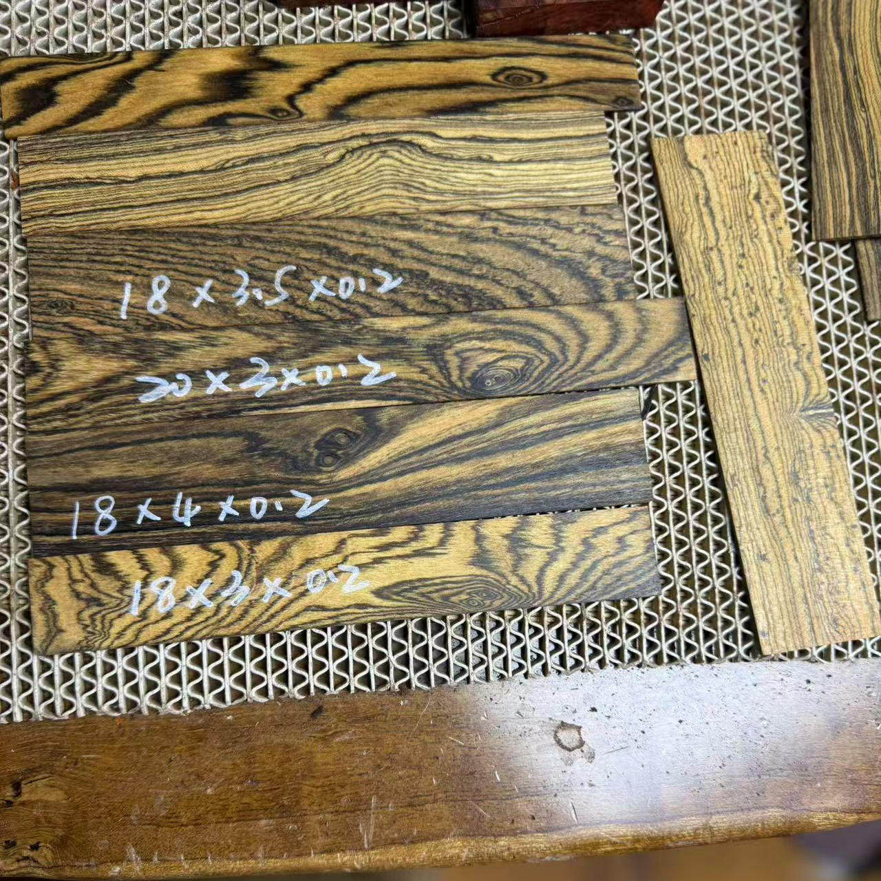 红木墨西哥黄金檀书签料手工DIY书签木料贴片料多尺寸