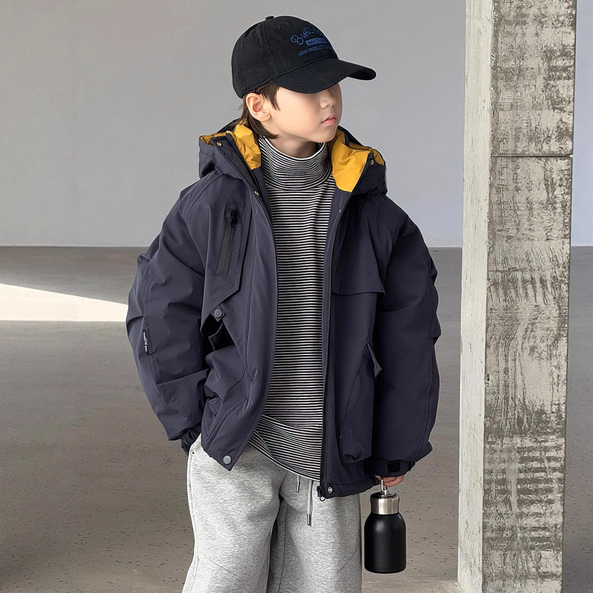 男童棉服秋冬款2025新款中大童冬季棉衣外套加厚保暖儿童装冬装潮