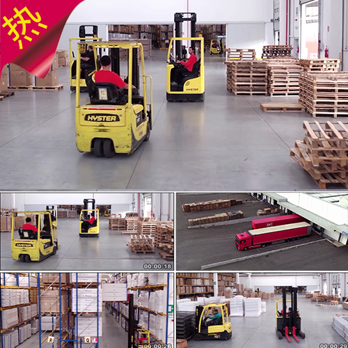 物流 运输 仓库 贸易 智能存储 货运 快递 货物 实拍视频素材