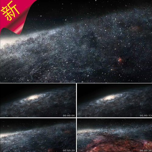 唯美银河星云 太空星河 星座宇宙 星爆 星辰 视频素材