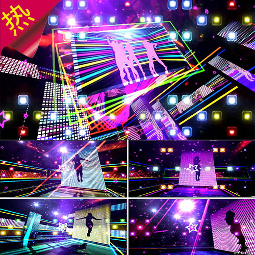 gee 动感舞曲 少女时代 动感炫酷美女跳舞 酒吧夜场 视频素材