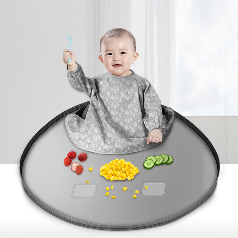 beeshum宝宝吃饭神器围兜托盘