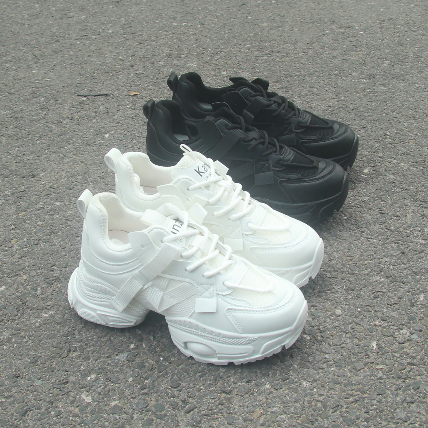 2025新款外贸单女士厚底老爹鞋休闲运动鞋女鞋夏季增高网面运动鞋