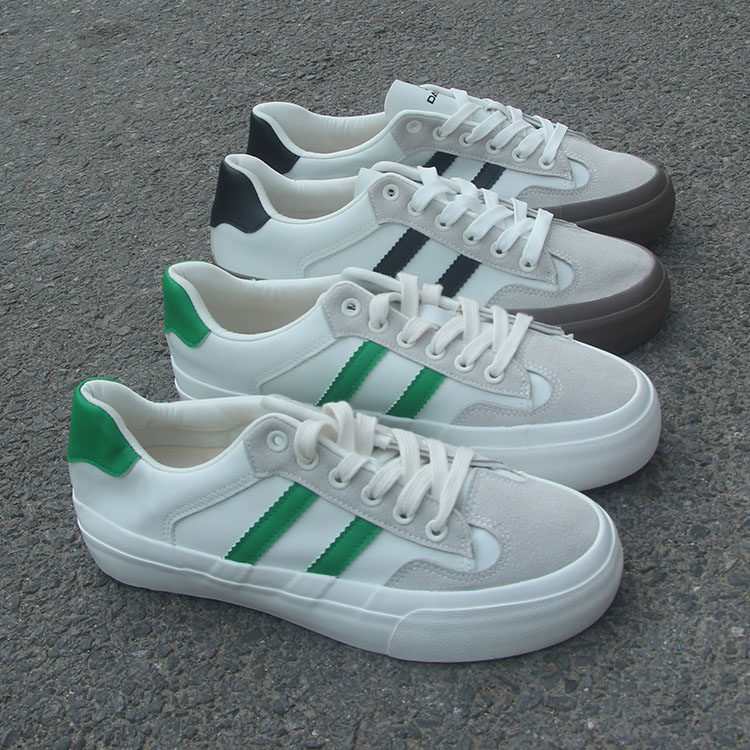 2023特惠超好看的板鞋复古百搭皮面耐脏男士休闲chic高端甲板鞋