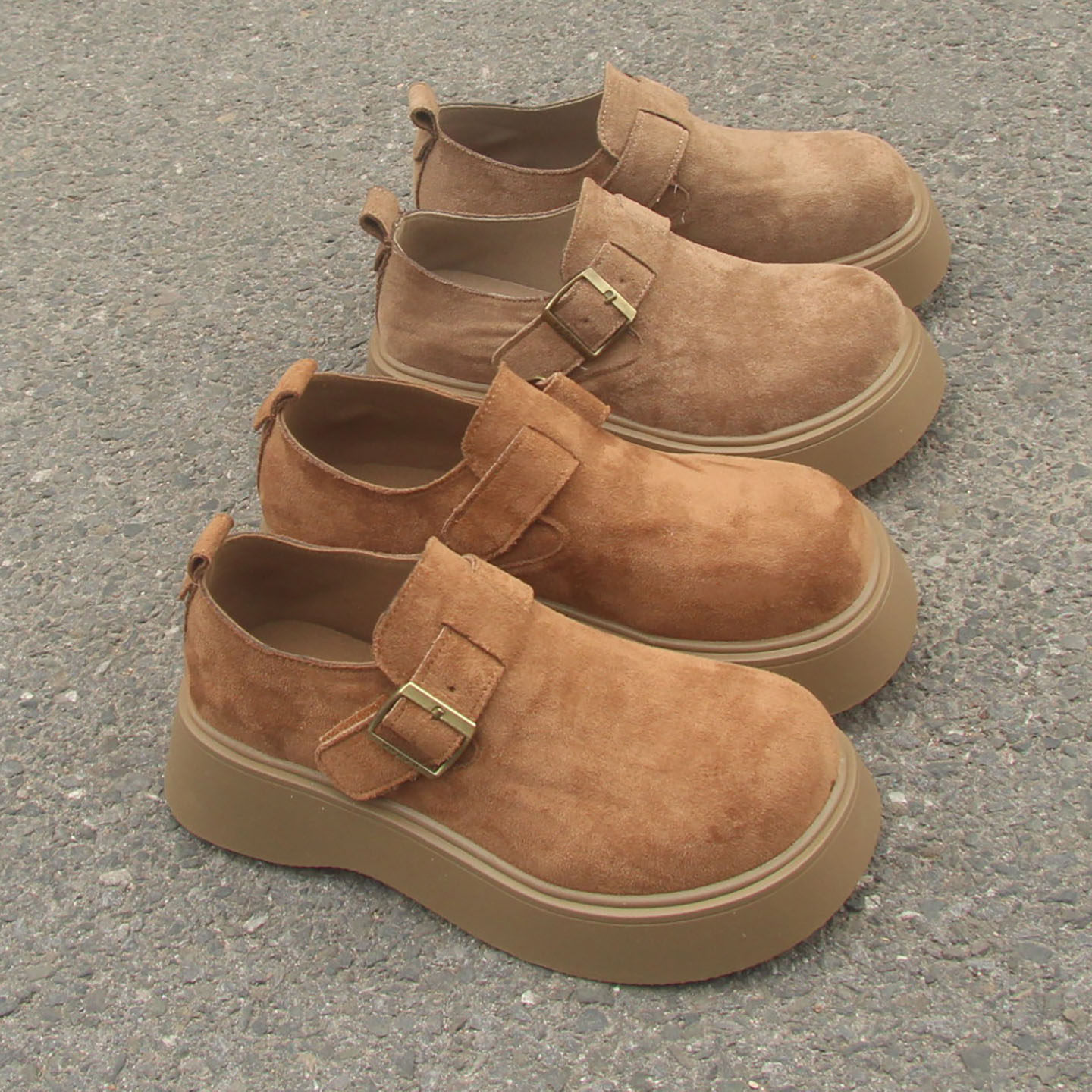 2025新款软底增高春秋款踩S感舒适一脚蹬乐福鞋全包博肯女鞋,女鞋,浅口单鞋,淘宝优惠券,粉丝福利购,淘宝优惠卷