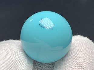 湖北十堰竹山溢水蓝料天然原矿高瓷绿松石圆珠无任何优化锁骨链