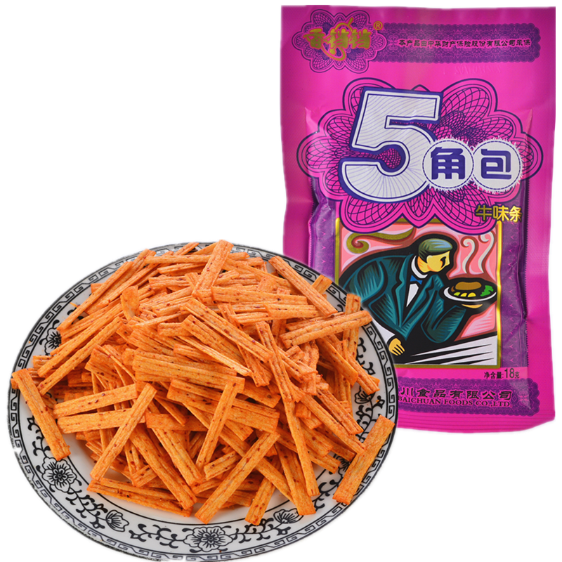 五角包辣条调味面制品8090后儿时怀旧零食小吃四川风味解馋批发,零食/坚果/特产,面筋制品,淘宝优惠券,粉丝福利购,淘宝优惠卷