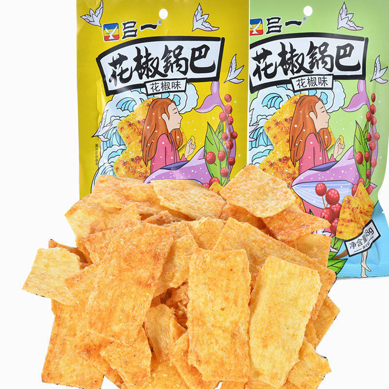 中国花椒锅巴吕一膨化锅巴怀旧