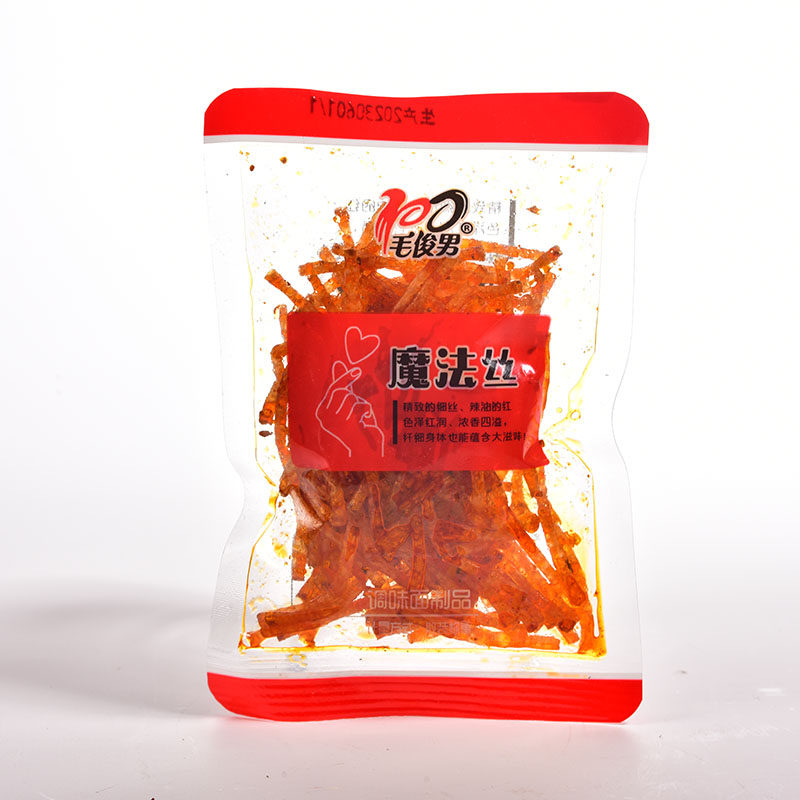 毛俊男魔法丝辣条随机素食调味面制品8090后怀旧童年校园零食批发