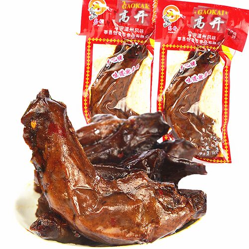 高开温州风味乡巴佬鸡脖小吃特产