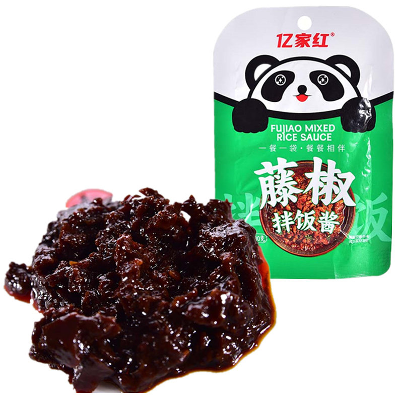 亿家红藤椒拌饭酱半固态复合调味料约30克批发