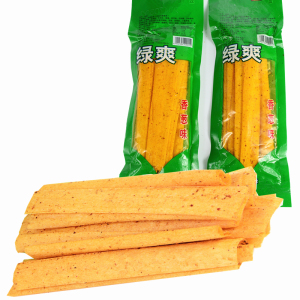 千味源圆绿爽面筋熟食香葱味麻辣零食辣条辣片儿时怀旧小吃批发