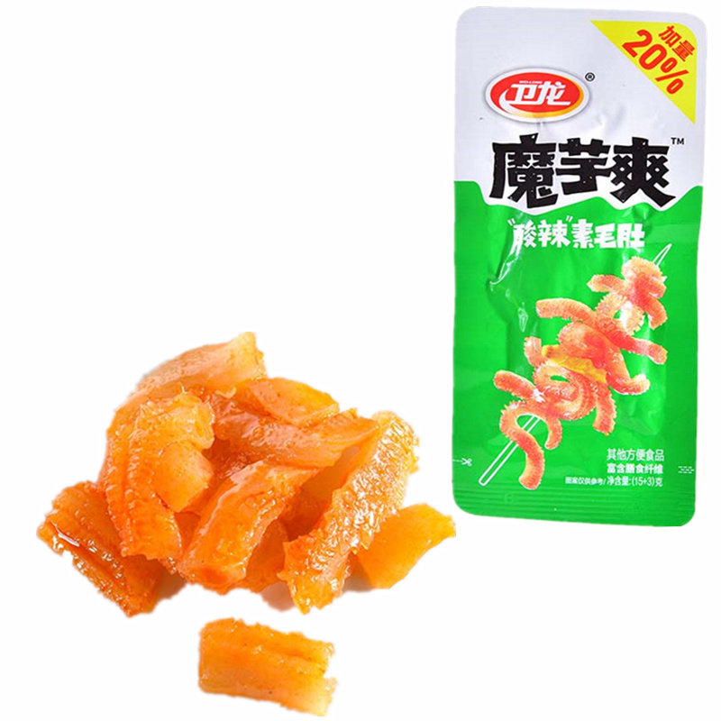 卫龙魔芋爽酸辣味其他方便食品约18克批发