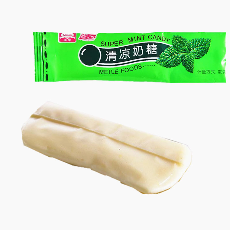 美乐清凉奶糖中度充气类糖果1大包约60片