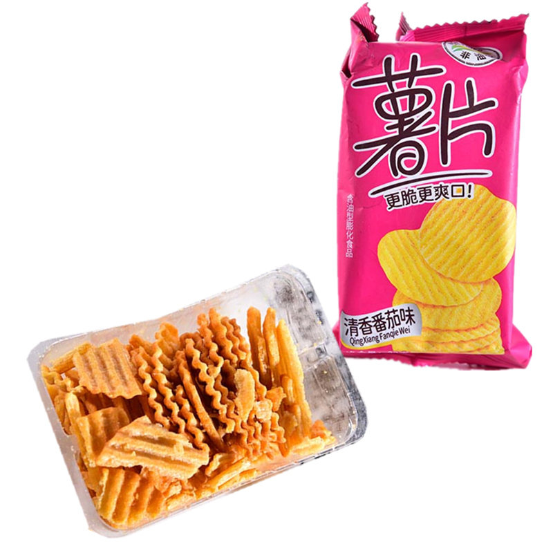 董小姐焙烤薯片膨化食品散装称重批发