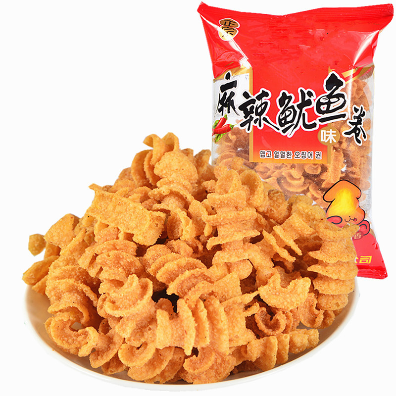 麻辣鱼卷休闲小吃零食风味膨化食品40克大包装儿时怀旧批发