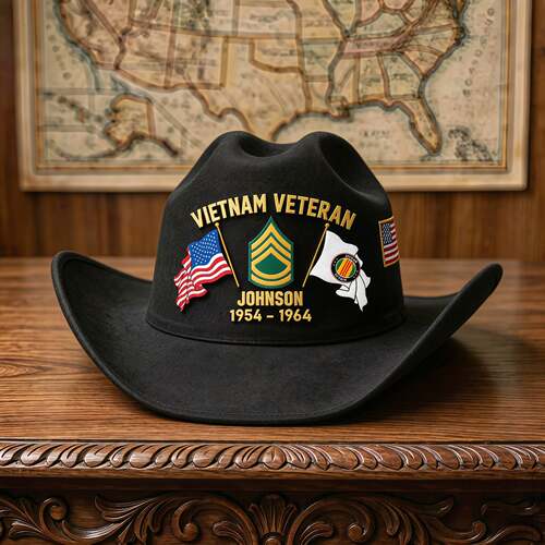 跨境爵士帽子美国VIETNAMVETERAN