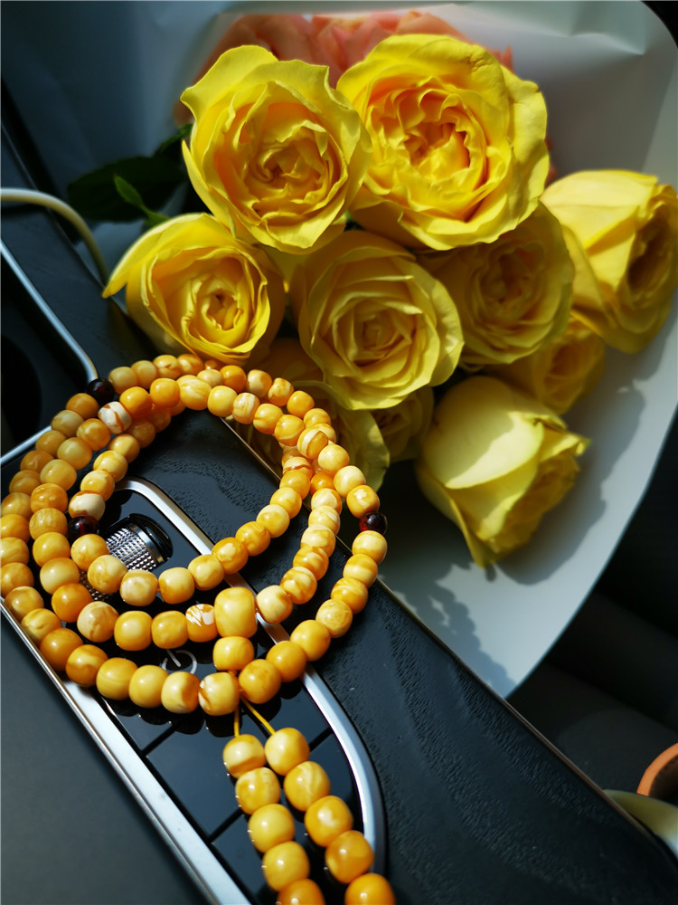 金色之秋天然原矿优质项链老型珠