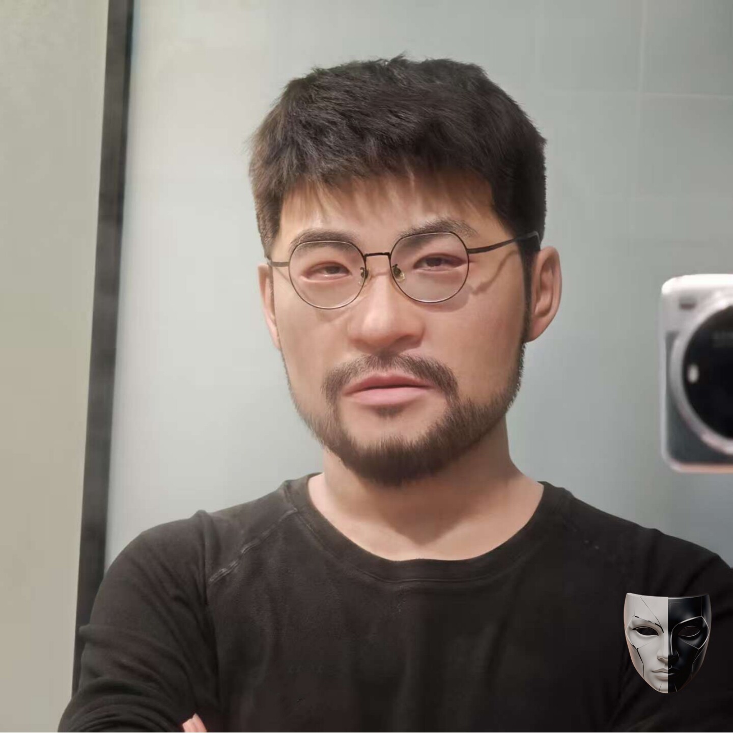 网红帅哥男款直播面具硅胶高颜值易容明星真人脸仿真全脸款头套