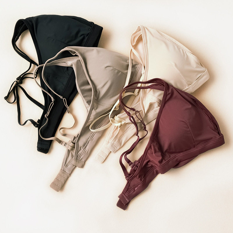 2512无钢圈带胸垫三角杯内衣夜店性感性感美背大码内衣法式舒适