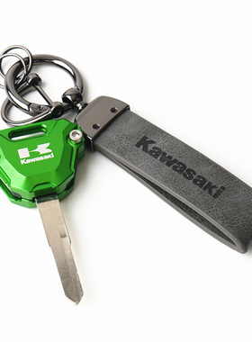 适用川崎忍者500 NINJA500 Z500 NINJA400改装铝合金钥匙壳绳带