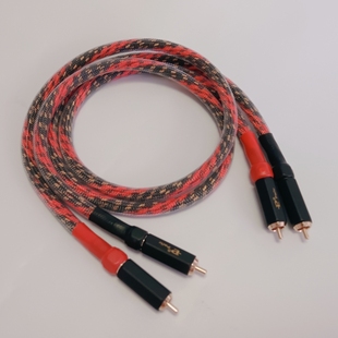 进口西电信号线 HIFI胆机 功放 碟机音频线 发烧双RCA莲花讯号线