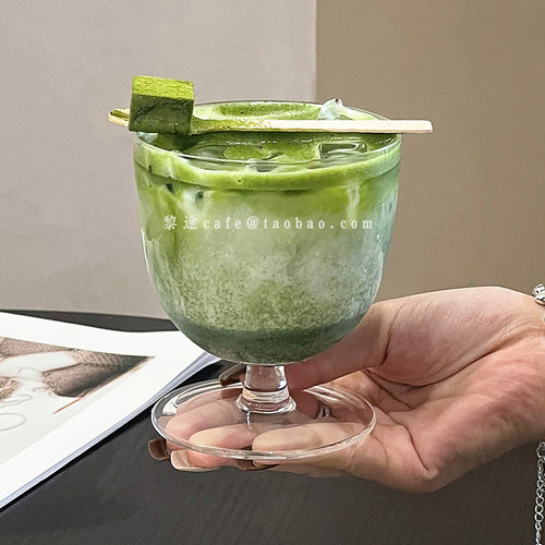 玻璃矮脚果汁杯酸奶杯