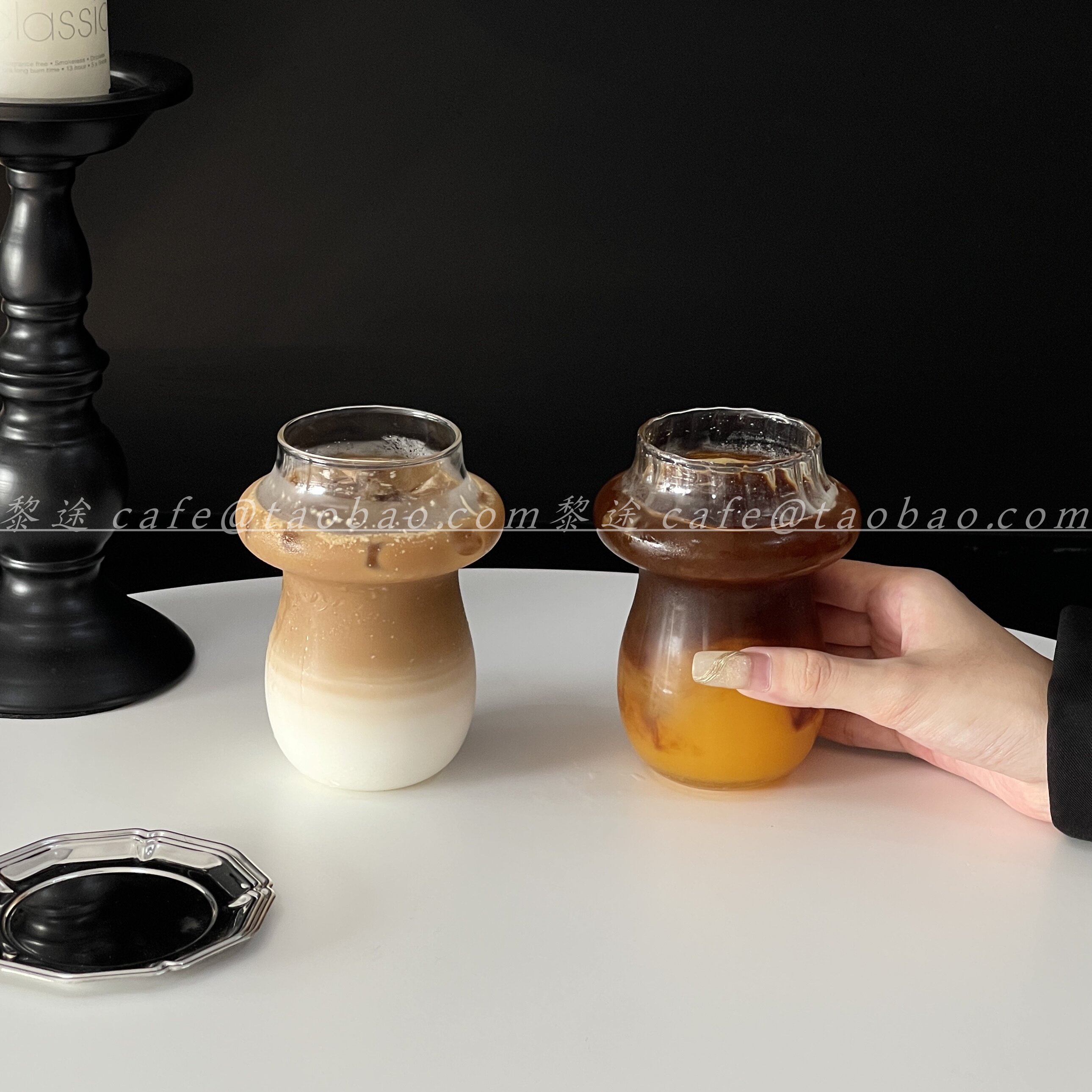 可爱ins蘑菇玻璃咖啡杯