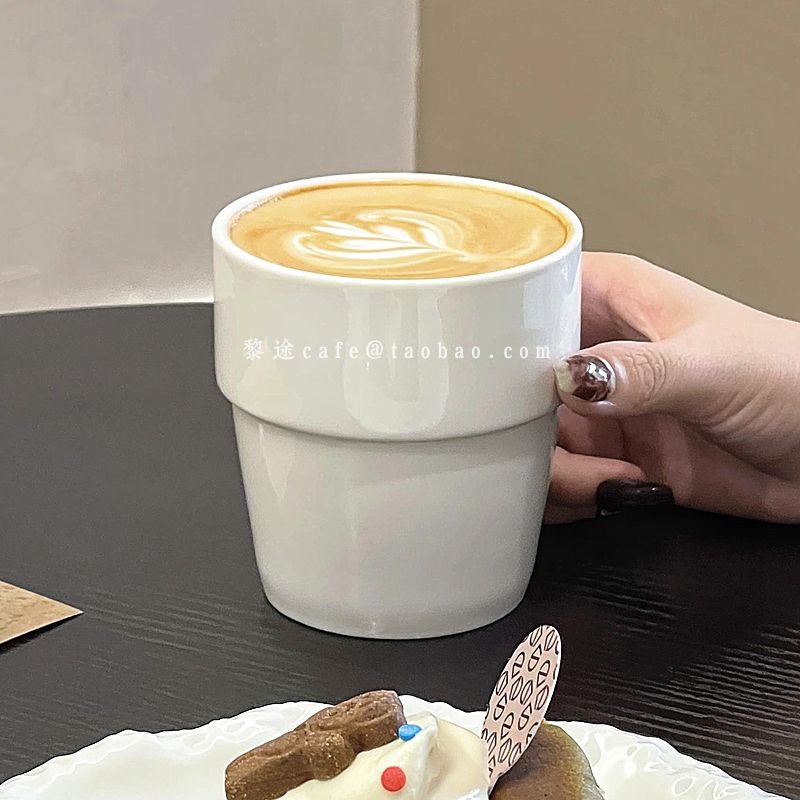 ins简约陶瓷纯白色马克杯