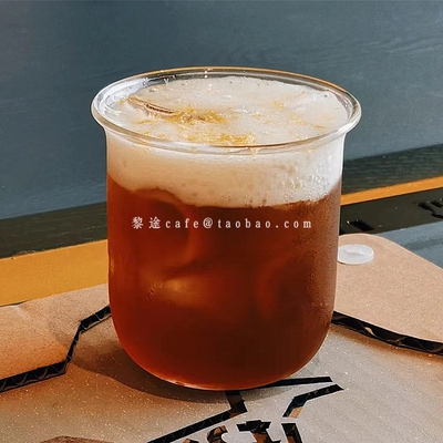 可爱耐热玻璃扩口美式咖啡杯